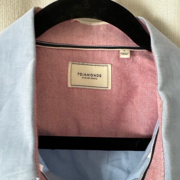 7 Diamonds Men’s L Floral Print button up Polo - Picture 2 of 3